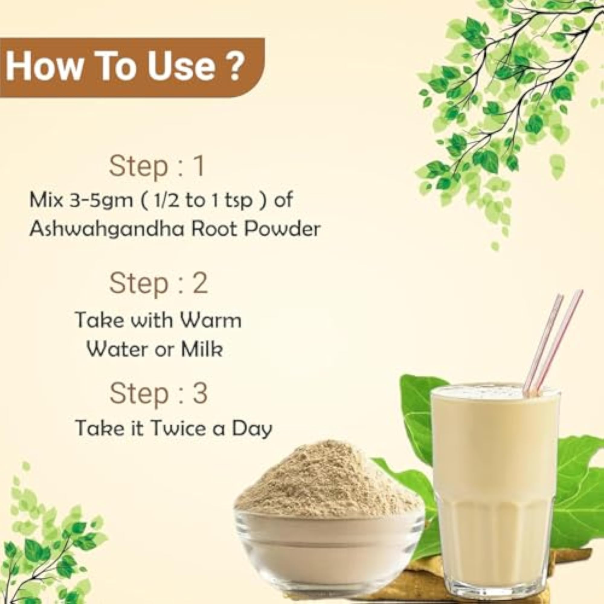 Natural Herbal Ashwagandha Root for Strength & Immunity