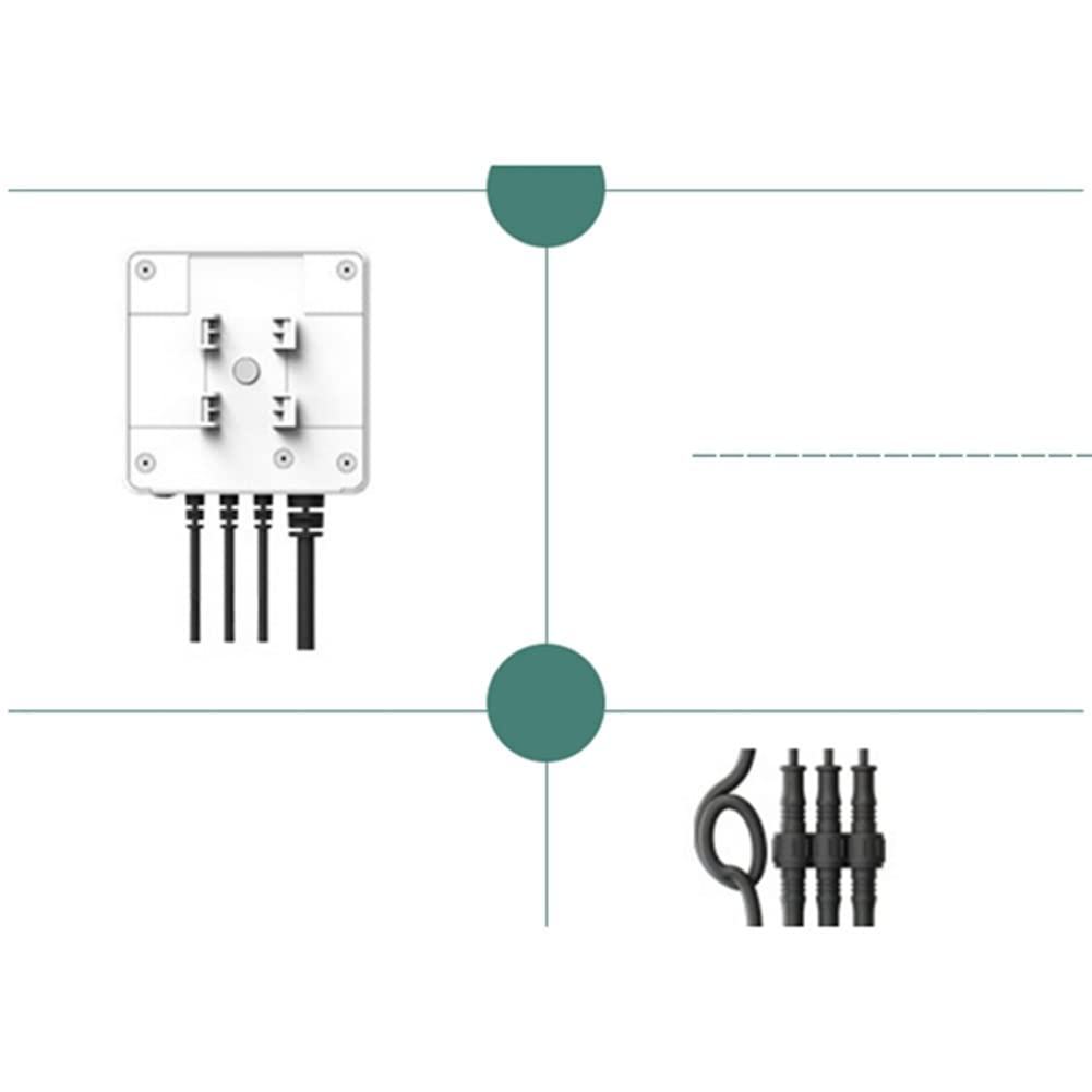 Tuya Smart Life TrifáSico WiFi EnergíA KWH Medidor Pinza de Corriente Transformador de Corriente AplicacióN Monitor y Registro de Potencia (500A)