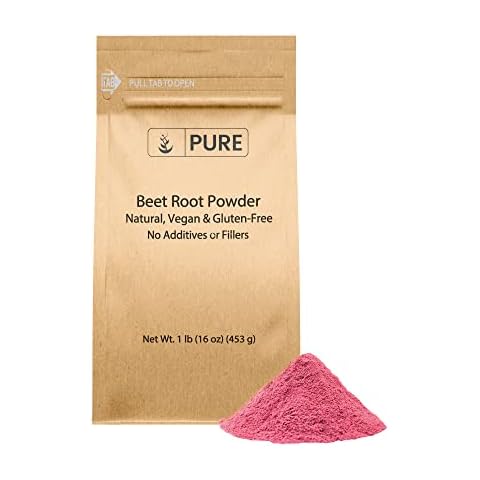 Pure Original Ingredients Beet Root Powder (1lb) Smoothies, Rich Color, Non-GMO, Folate Cover