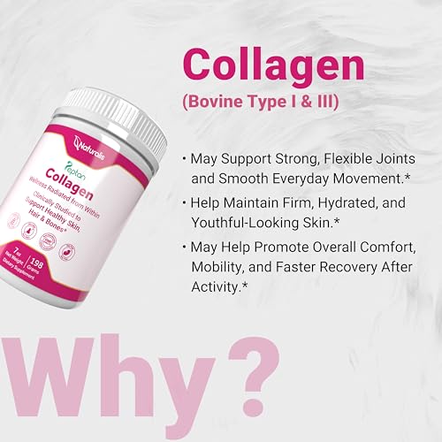 Image of Naturalis Collagen Peptides Powder (7oz) | Made with Peptan Collagen, Clinically Studied to Support Healthy Skin, Hair & Bones* | Grass-Fed, Non-GMO, Halal, Kosher | Pack of 2
