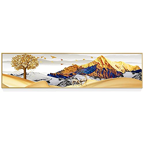 Diamond painting kit complet mosaïque 5D grand format arbre de paysage 50x100cm