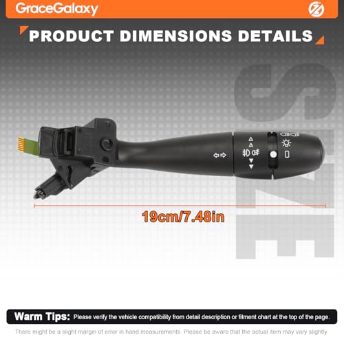Interruptor de limpiaparabrisas 96595087XT para Peugeot 307 Hatchback 206 y 406 2