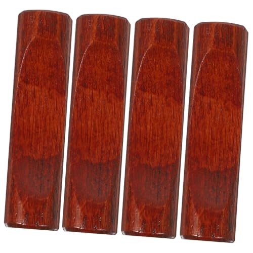 COLLBATH 4Pcs Wooden Chopstick Rest Style Holder for Chopsticks Spoon and Fork Rustic Dinnerware Stand for Elegant Dining Table Decor and Easy Cleaning