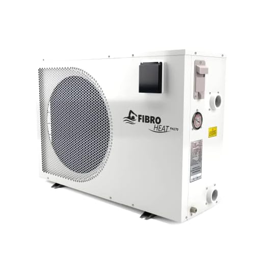FibroPool Swimming Pool Heat Pump - FH270 70,000 BTU - for Above and In Ground Pools and Spas - High Efficiency, All Electric Heater - No Natural Gas or Propane Needed