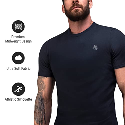 Hayabusa Men's Essential T-Shirt - Logo Graphic, Cotton Blend, Athletic Cut2