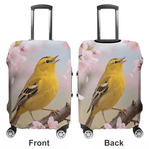 Rustic Birds Elastic Luggage Cover Suitcase Protector for 19-32 Inch Suitcases | Universal Stretchable Travel Bag Cover | Anti-Scratch, Washable with Zipper Closure XL3