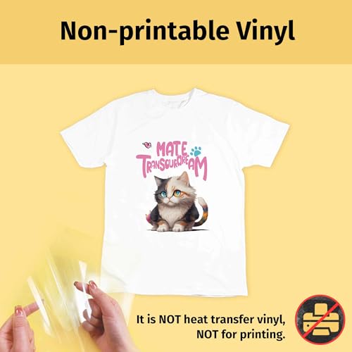 Image of TransOurDream Heat Transfer Mask & Iron on Tape(30 Sheets, 8.5x11 inch) - Iron-On Clear Positioning Film for Light Transfer Paper & Printable HTV on Shirts