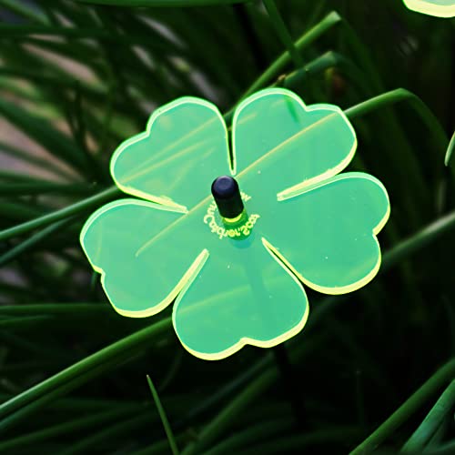 Sun Catcher Garden Decor Ornaments Double Blossoms Set of 3 Decorative Garden Stakes 25cm/10'' high Outdoor Accessory - Image 2