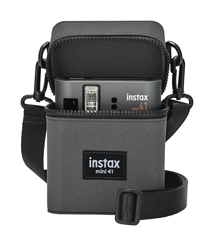 Funda para cámara Instax mini 41 con correa y bolsillo trasero miniatura 1