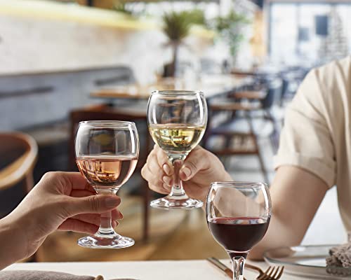 Pasabahce Premium Stemmed Mini Clear Wine And Champagne Glasses, Set Of 6,Uniqe Desing Goblet 5.75 Oz, Perfect For Parties, Gifts, Housewarming, Weddings, Aniversary #TOP4