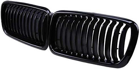 MVMTVT Glossy Black Kidney Grille for BMW E38 7 Series 1995-2001 4