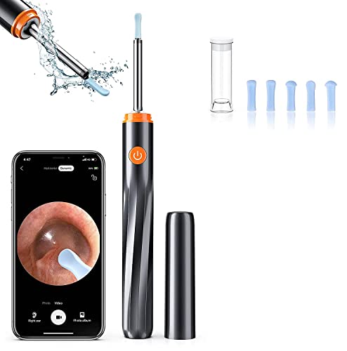 Image of Verilux Ear Wax Remover Tool Kit Camera with 6 Ear Spoons Ear Cleaner Tool Wireless HD Otoscope 1080P 4mm Ear Wax Cleaner Machine Led Light Ear Cleaner Camera for Cleaning Spade for iOS & Android