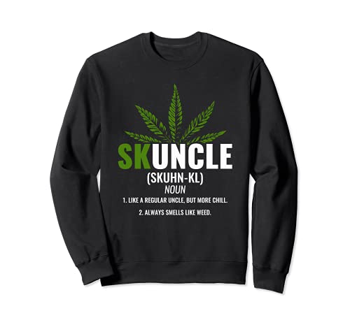 Uncle Weed Smoker Mouflant Marijuana Uncle Funny Pot Smoking Sweatshirt