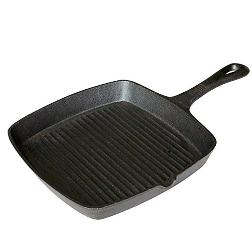 Sartén De Hierro Fundido/Fierro De Hierro De Cerdo Sartén Sartén De Fondo Plano Sartén...