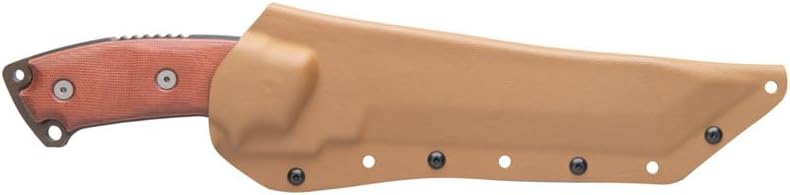 Tops Knives Steel Eagle D Delta Class Full Tang Fixed Blades- Midnight Bronze Blade Finish- Coyote Tan Kydex Sheath w/Rotating Spring Steel Clip