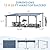 AECOJOY 20' x 12' Gazebo for Patio, Large Wall-Mounted Hard Top Lean-to Gazebo Pergola with Roof 12' x 20' on Clearance, Heavy Duty Patio Awnings for Decks, Backyard