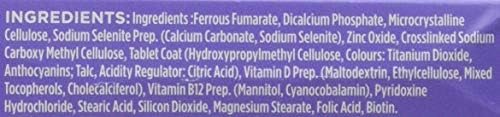 Seven Seas 400 mg Folic Acid Prenatal Vitamins For Women With Iron & Vitamin D, Trying For a Baby, 28 Tablets With Zinc To Support Normal Fertility & Reproduction, With Vitamin B12 & B6
