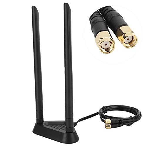 Cabo de extensão RP-SMA macho para fêmea RP-SMA, base magnética de 1,1 m, cabo de extensão RP-SMA ma