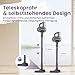 Suirviz Akku Staubsauger Kabellos, 40000Pa/500W/45Min Akkustaubsauger mit Selbststehender Funktion, Leichter Kabelloser Akkusauger mit grünem Licht für Hartböden, Teppiche, Tierhaare