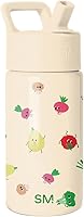 Vista 23 de Simple Modern - Botella de agua para niños de la colección Summit con tapa con pajilla Taza aislada de acero inoxidable de 14 onzas para niños