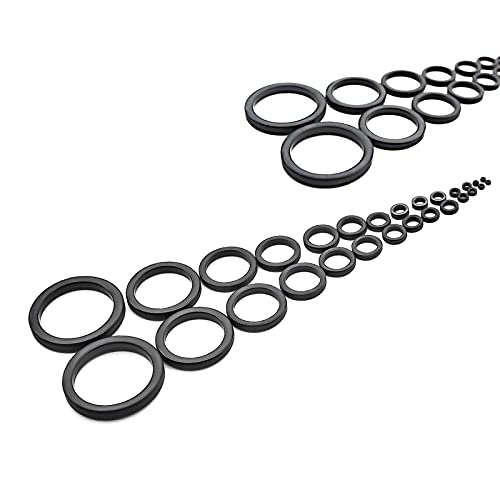 FishingPepo 28Pcs 14 Sizes Fishing Rod Repair Kit Fishing Rod Parts Repair Wear Rod Tip Repair Kit Rod Ceramic Guides Ring Fishing Rod Eye Replacement Kit (black-28pcs-14sizes)
