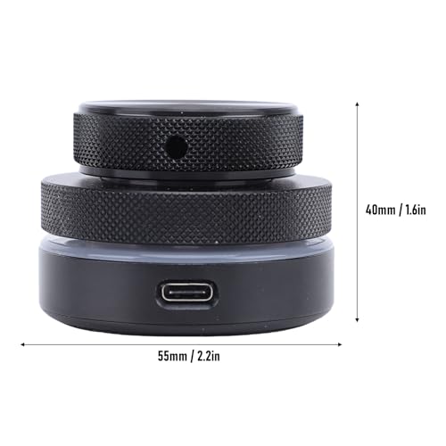 Jectse Bouton de Contrôle du Volume avec Lumière RVB, Bouton de Volume Filaire Bluetooth 2,4 G USB C, Contrôleur Multimédia avec Retourneur de Page et Fonction de Sourdine à une Touche