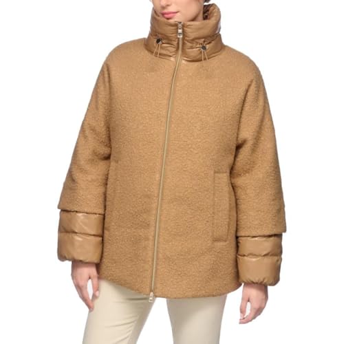 Geox W Calithe Mid Coat Chaqueta, Tiger's Eye/Tiger ', 48 Mujeres