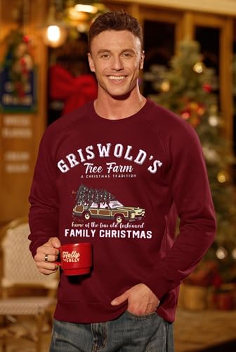 Arvilhill Mens Fleece-Lined Christmas Sweatshirts Raglan Vintage Classic Graphic Pullover (S-3Xl) 4 Arvilhill Mens Fleece-Lined Christmas Sweatshirts Raglan Vintage Classic Graphic Pullover (S-3Xl)