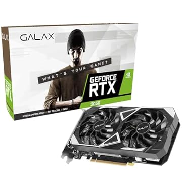 Placa de Vídeo Galax GeForce RTX 3050 EX 2X 6GB 96Bit GDDR6-35NRLDHP9ODV