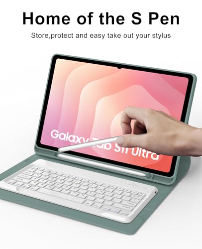 Keyboard Case for Samsung Galaxy Tab S10 FE+ Plus 13.1'', Detachable Wireless Touch Keyboard for Tablet S10FE Plus Cover with Pen Holder, Multi-Touch Trackpad, Folio Case with Keypad for Tab 13.1'' - image 6