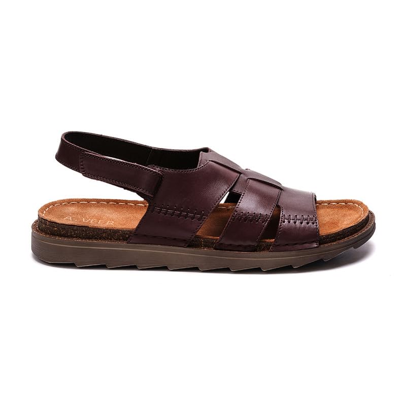 A. Veer Maldiva Back Strap Sandal for Men | Mens Sandals | Casual Mens Slides | Leather Sandals2