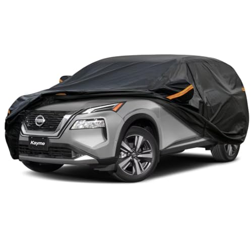 Kayme SUV Car Cover Fit for Nissan RogueSelect/Sport (2008-2025) Automobiles All Weather Waterproof, Outdoor Cover Sun Rain Protection, with Lock and