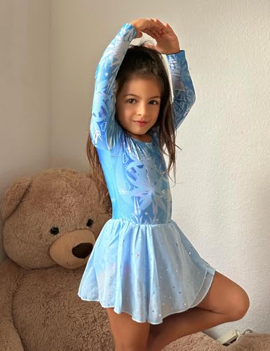Image of Arshiner Kids Girls Classic Long Sleeve Leotard Dance Ballet Dress