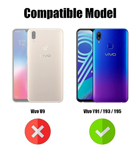 Image of Jkobi Back Cover Case for Vivo Y91 | Vivo Y93 | Vivo Y95 (Matte Finish Silicone with Inside Fiber Cloth |Light Green)