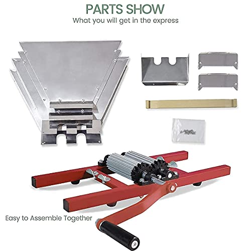 CYNEBXILG Klassischer Obst-Traubenwein-Zerkleinerer - 7 Liter/1,8 Gallonen mit hydraulischer Obstwein-Apfelpresse - 5,3 Gallonen/20L 5 CYNEBXILG Klassischer Obst-Traubenwein-Zerkleinerer - 7 Liter/1,8 Gallonen mit hydraulischer Obstwein-Apfelpresse - 5,3 Gallonen/20L