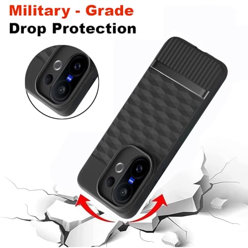 Image of Shockproof Case for Vivo V60 5G / V60e 5G / T4 Pro 5G | Full Camera Protection | TPU Flexible Back Cover for Vivo V60 5G / V60e 5G / T4 Pro 5G (Matte Black)