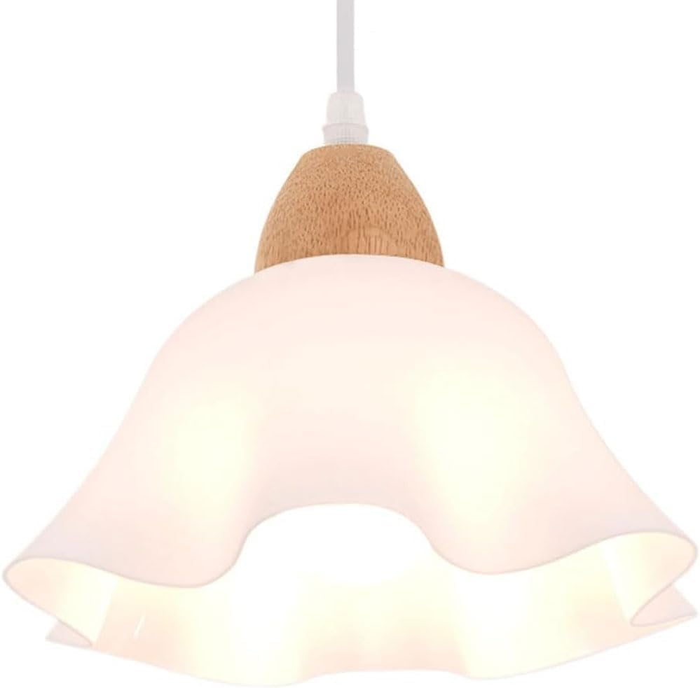 Lámpara colgante de flor francesa E27 para eliminar la iluminación fría de tu estudio