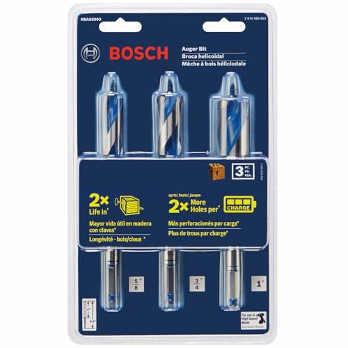 Bosch HSAS5003 3 pc. 6-1/2 in. High-Speed Auger Bit Set by Bosch - Image 3