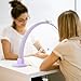 BAIODNB Half Moon LED Light for Nail Tech, 3 Color Modes Arch Light for Nail Desk, 48W Lash Light Tattoos Lamp for Nail, Tattoos, Eyebrows, Beauty (Purple)