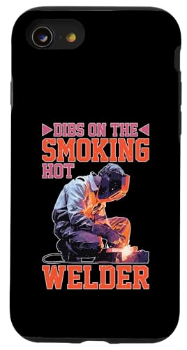 Dibs On The Smoking Hot Welder �K�[���t�����h�p�[�g�i�[�̈� �X�}�z�P�[�X iPhone SE (2020) / 7 / 8 �p