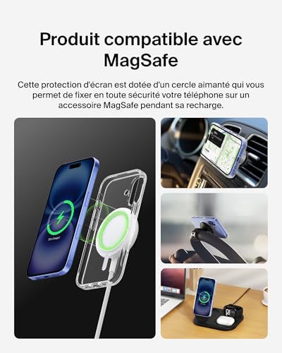 Coque iPhone 16 MagSafe Belkin fine avec protection antimicrobienne et antirayure - 2