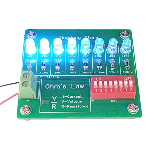 Soldering Practice Kit Experimental Kit for Current and Resistance Relationship Soldering Project Kit Experimental Equipment for SMD Resistors