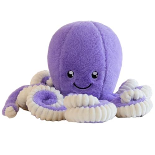 ELYIQI Octopus Kuscheltier, Tanzender Oktopus Plüschtier, Weiches Krake Kuscheltier für Kinder, 18 cm Lila Schiggy Plüschtier, Geschenk für Geburtstag und Schlafbegleiter
