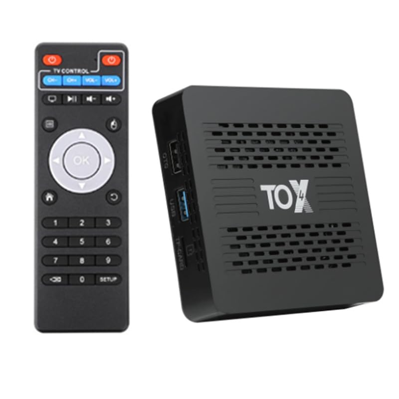 Android TV Box 13.0, 4 GB De RAM, 32 GB De ROM, Tox4, Android Box Rk3528, CPU De Cuatro Núcleos, 4K, Compatible con WiFi Dual 2.4/5G, Ethernet, Bluetooth 4.0, H.265, Smart Box
