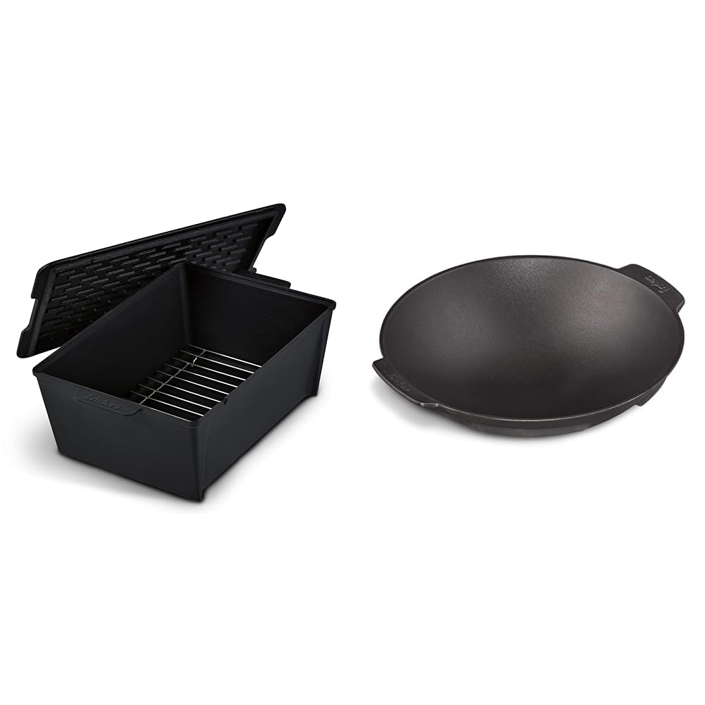 Enders® SWITCH GRID Dutch Oven, Rib Roaster & Switch Grid Wok schwarz, aus massiv, emailliertem Gusseisen