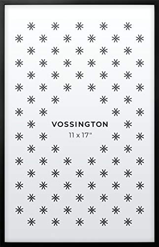 Vossington 11x17 Frame | Exclusive Black Picture Frame | 11 x 17 Inch | Thin Modern Look