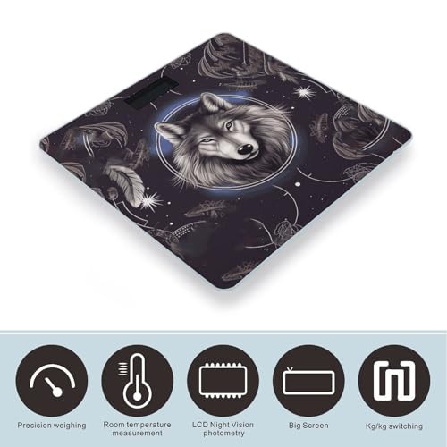 Báscula de Baño Digital con Pantalla LED y Vidrio Templado miniatura 3