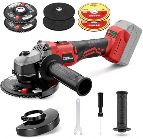 Cordless Angle Grinder Compatible with Milwaukee 18V Battery(NO...