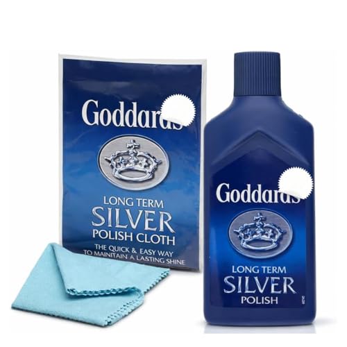 ZOPPER Long Term Silver Polish 125ml with Silver Polishing Cloth Professional Silver Cleaner for Jewellery Cutlery & Antiques Anti-Tarnish Protection Restores Shine & Removes Tarnish