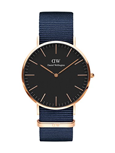 Preisvergleich Produktbild Daniel Wellington Unisex Erwachsene Analog Quarz Uhr mit Stoff Armband DW00100277
